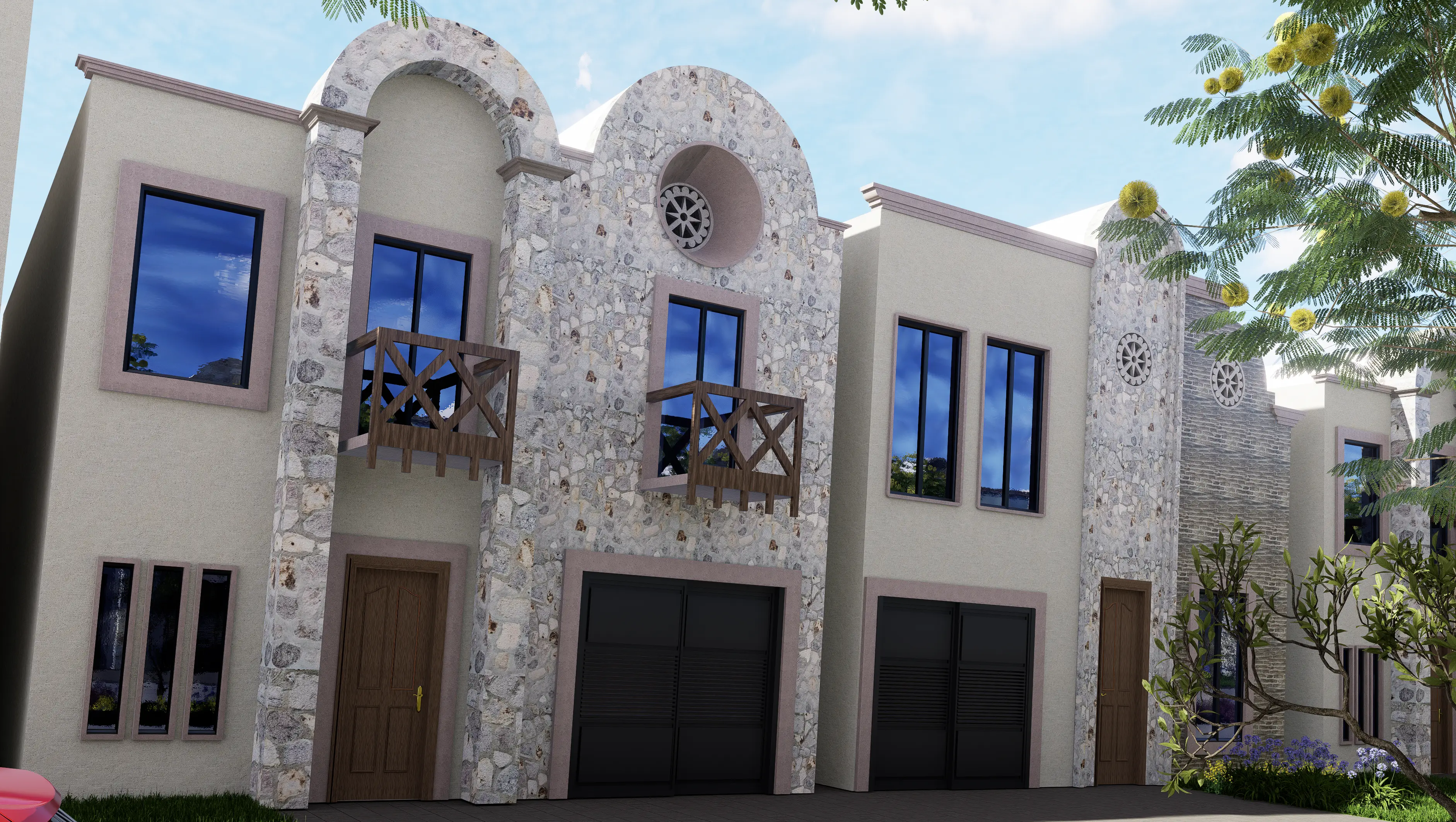 Fachada de prototipo de casa